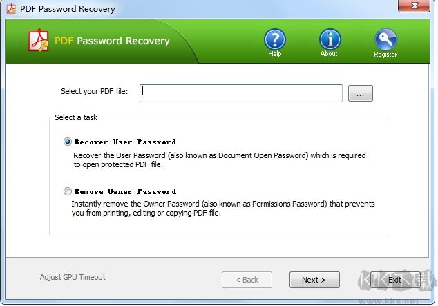 PDF密碼破解工具PDF Password Recovery