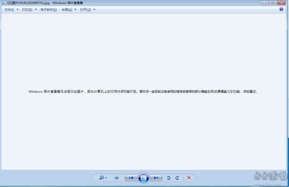 Windows照片查看器無法顯示此圖片,因?yàn)橛?jì)算機(jī)上的可用內(nèi)存可能不足