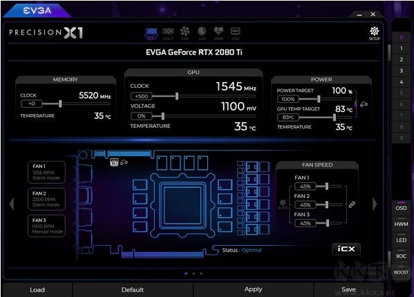 EVGA Precision X1(顯卡超頻工具)