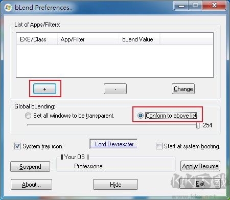Blend(窗口透明度設(shè)置軟件)