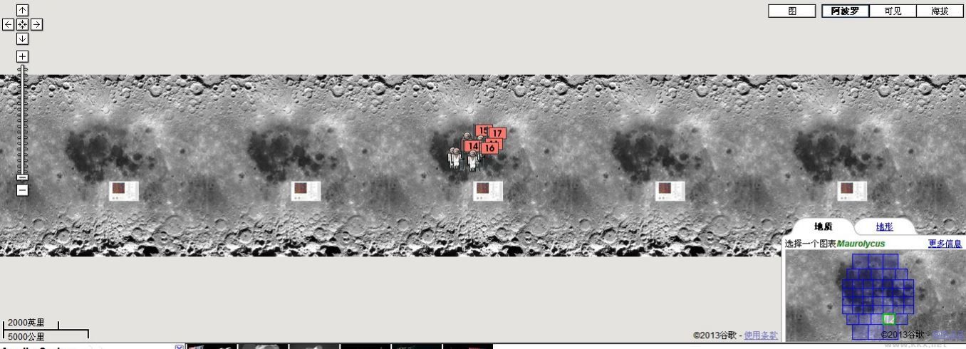 谷歌月球地圖