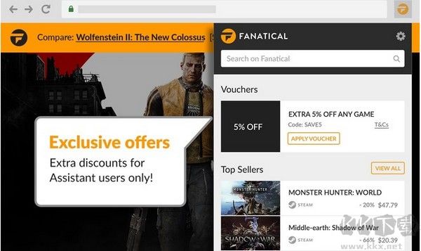 Fanatical助手(steam游戲比價(jià)插件)