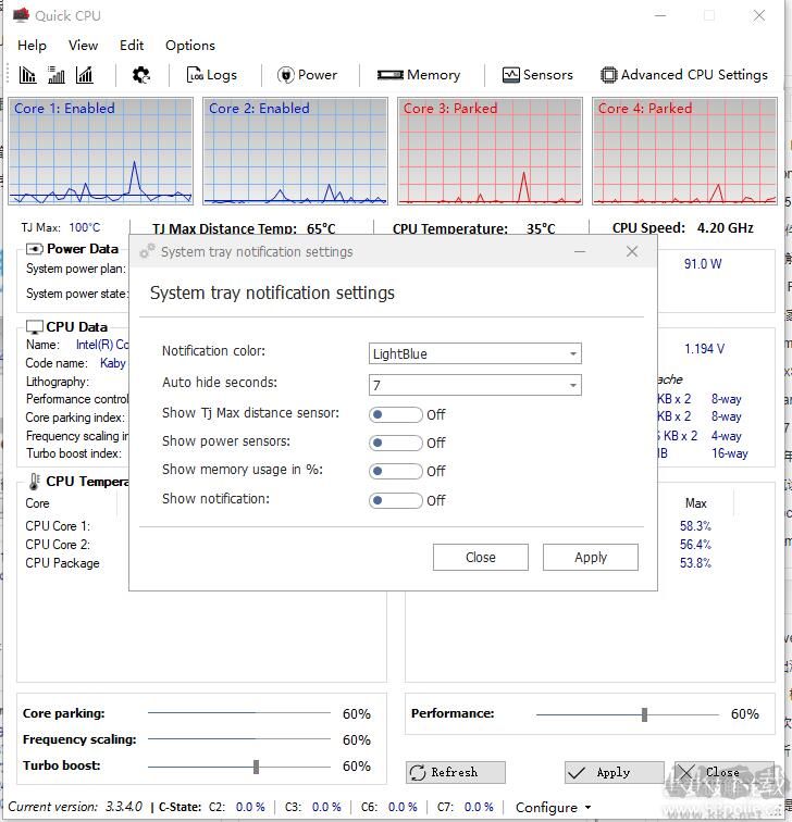 QuickCPU(CPU超頻提升性能工具)