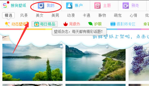 搜狗壁紙電腦版怎么自動切換