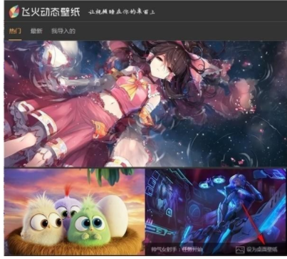 飛火動態(tài)壁紙電腦版使用方法