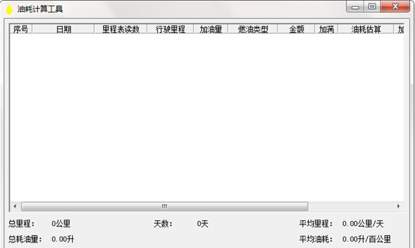 油耗計(jì)算器截圖