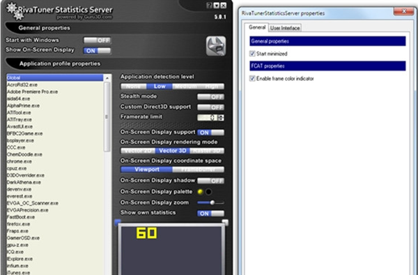 RTSS顯卡超頻與監(jiān)控工具