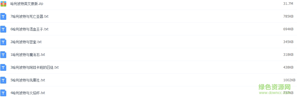 哈利波特小說txt全集