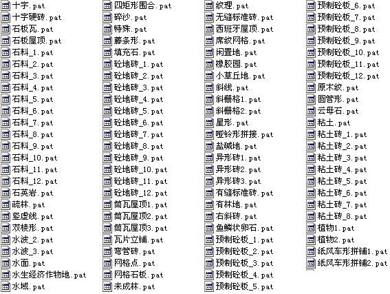 CAD填充圖案整合包