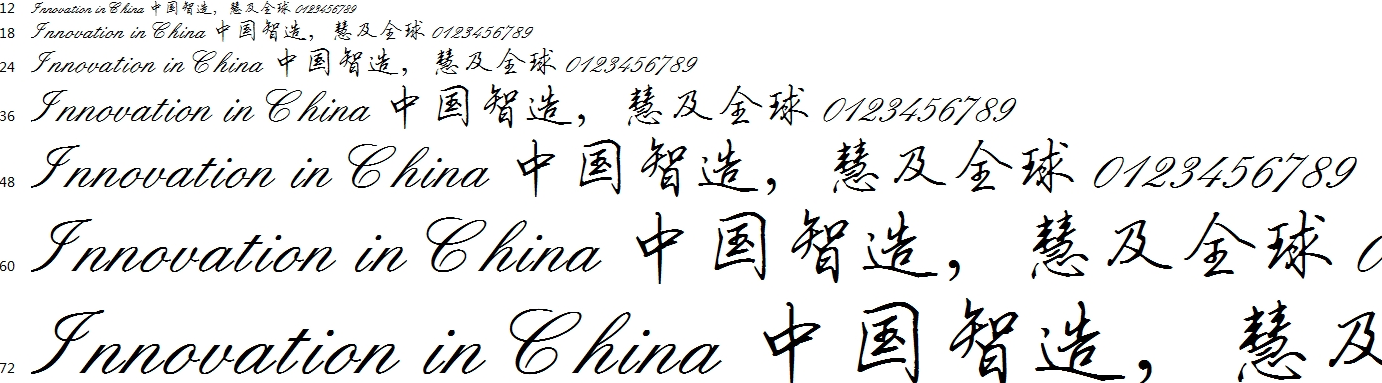 鋼筆行書字帖字體