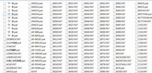 常用CAD填充圖案下載