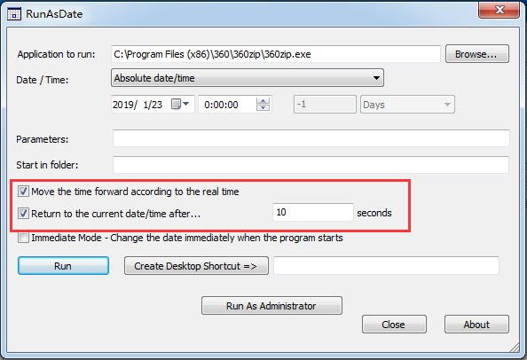 RunAsDate軟件試用時(shí)間鎖定工具