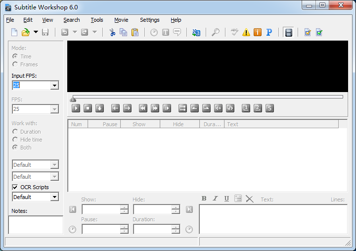 Subtitle Workshop字幕軟件