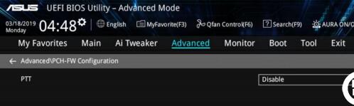 華碩intel平臺開啟tpm功能示例三