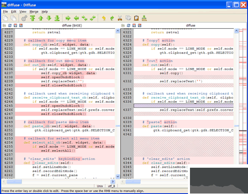Diffuse代碼比較工具
