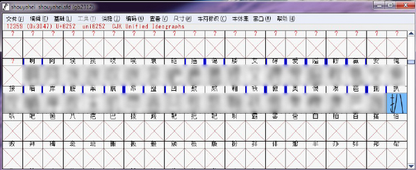 FontForge字體編輯制作軟件