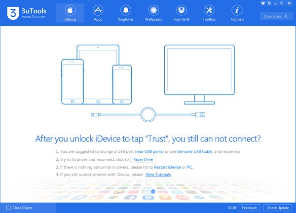 3utools(蘋(píng)果刷機(jī)越獄工具)