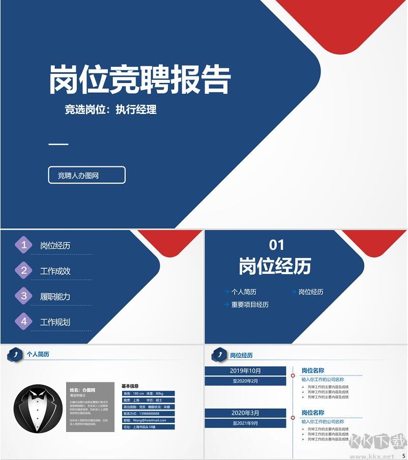 崗位競聘PPT模板