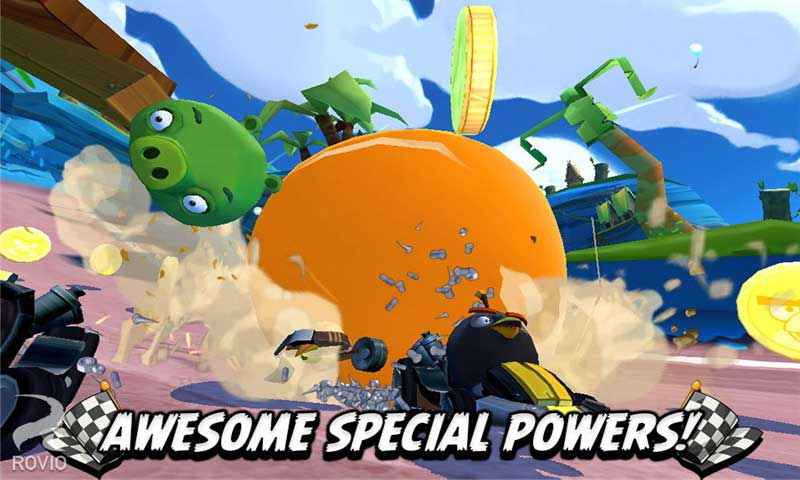 憤怒的小鳥(niǎo)卡丁車(chē)無(wú)限金幣鉆石