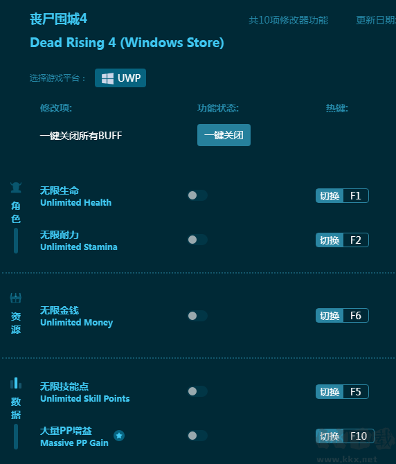 喪尸圍城4十項修改器