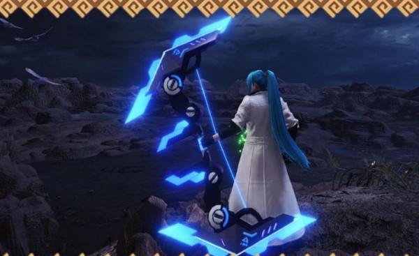 怪物獵人世界冰原源計劃艾希同款弓箭外觀MOD