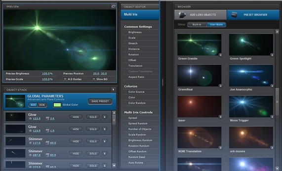【AE插件】optical flares鏡頭光暈插件