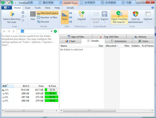 TreeSize(硬盤空間管理工具)
