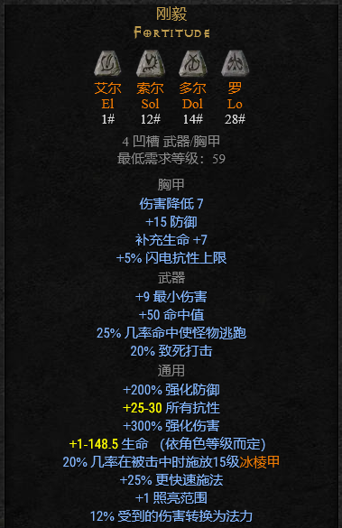 暗黑2符文之語大全圖解,暗黑破壞神2符文之語+裝備大全