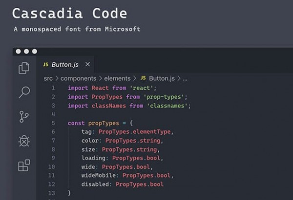 Cascadia Code微軟編程字體