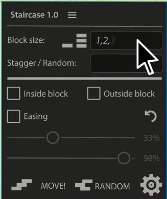 Staircase(AE多圖層快速排列插件)