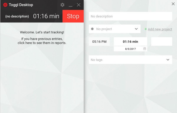 Toggl Desktop(多功能時間跟蹤器)
