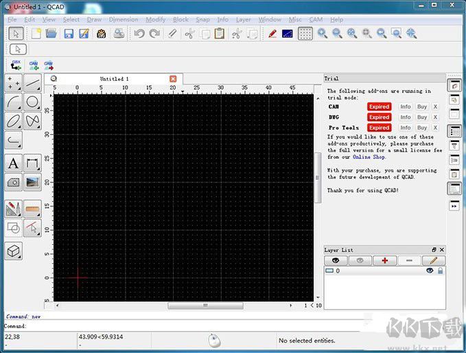 QCad(CAD畫圖軟件)