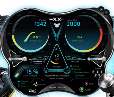 藍寶石顯卡超頻軟件(Sapphire TriXX)