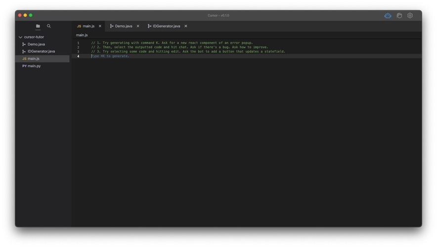 Cursor智能 AI 代碼生成工具