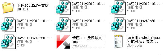 最全的卡巴斯基激活碼