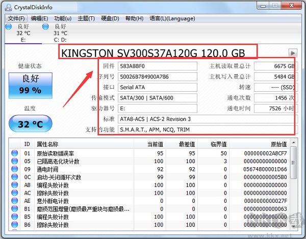 CrystalDiskInfo-硬盤(pán)檢測(cè)工具