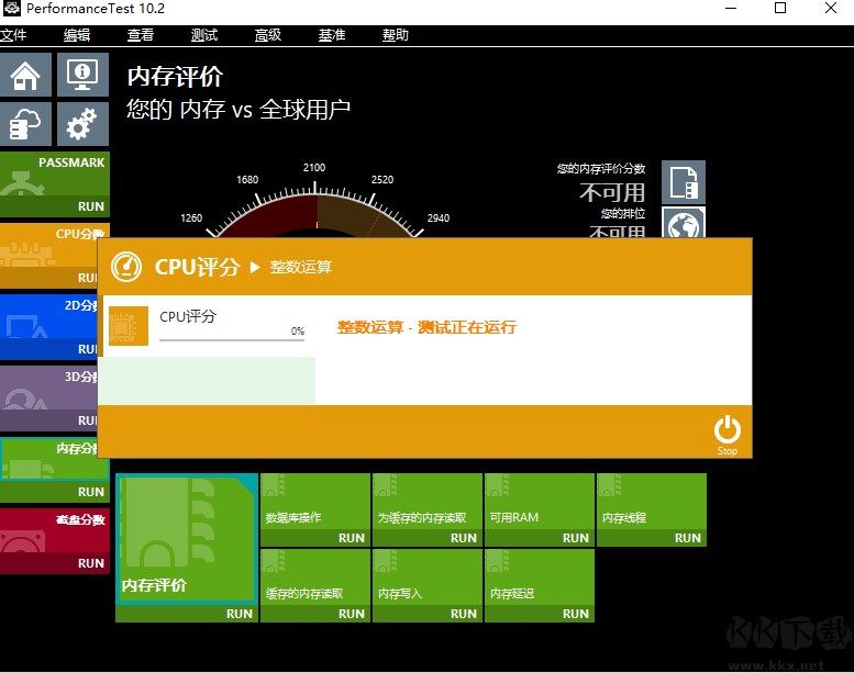 PassMark PerformanceTest主板性能測(cè)試