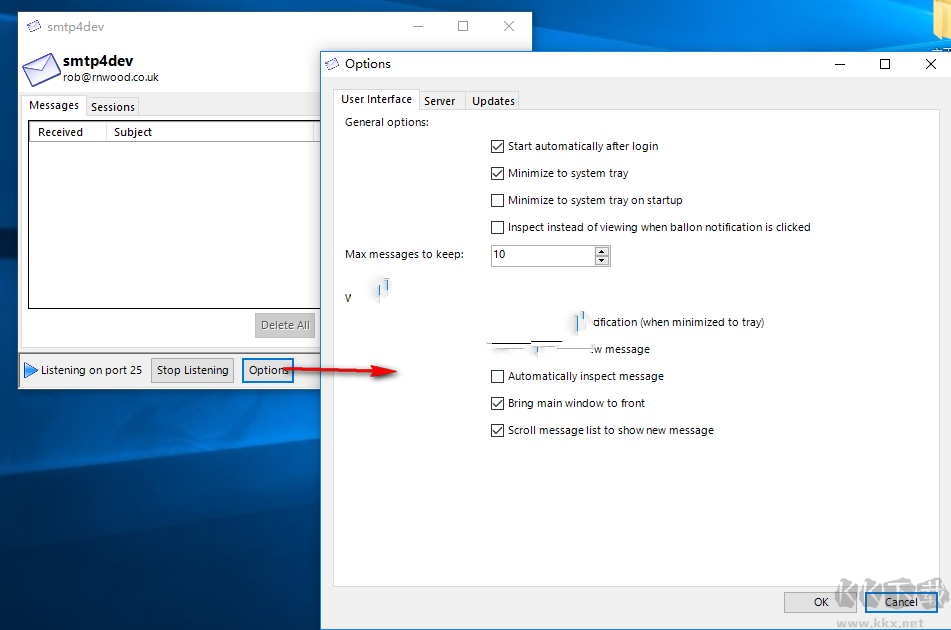 Smtp4dev SharePoint(郵件檢測工具)