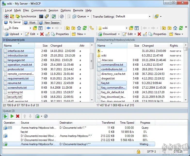 WinSCP(圖形化SFTP客戶端)