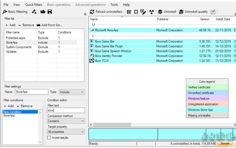 Bulk Crap Uninstaller(卸載軟件)綠色便攜版