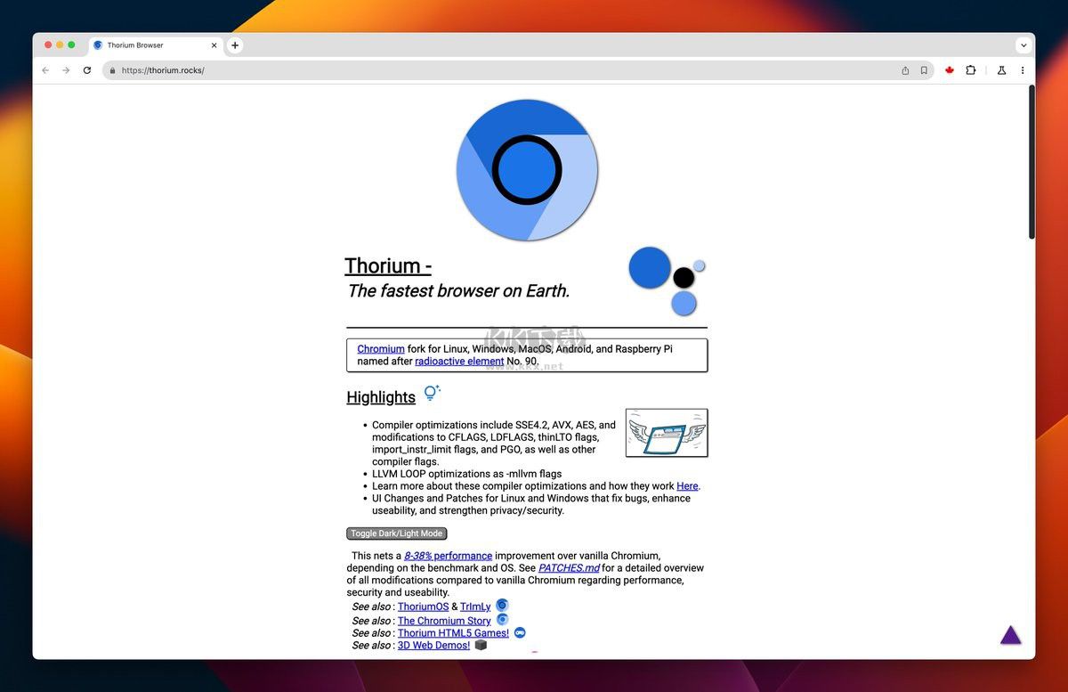 Thorium瀏覽器官網(wǎng)版