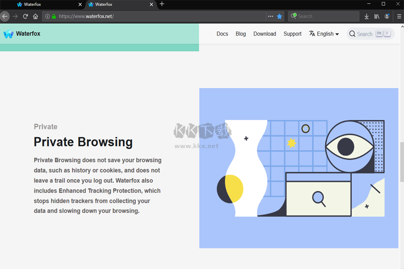 Waterfox水狐瀏覽器提幀神器