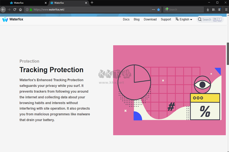 Waterfox水狐瀏覽器提幀神器
