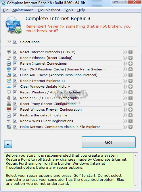 Complete Internet Repair(網(wǎng)絡修復工具)