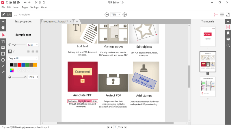 IceCream PDF編輯器