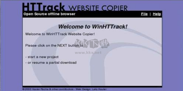 HTTrack網(wǎng)站克隆下載器