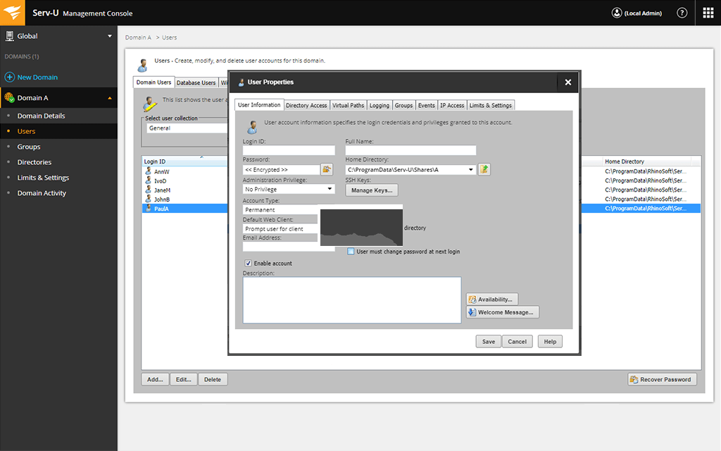 Serv-U FTP Server服務器
