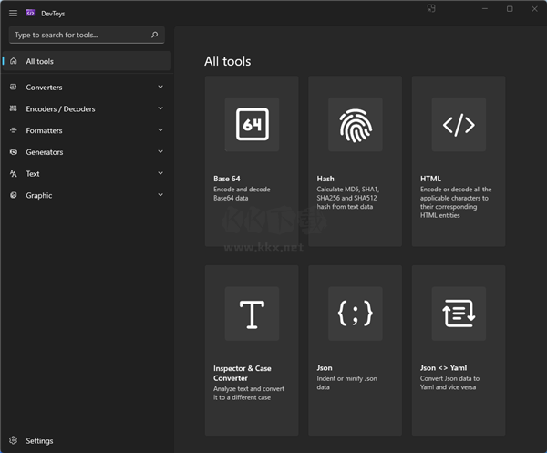 DevToys開發(fā)工具