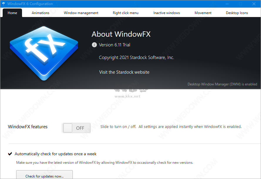 Stardock WindowFX PC客戶端官方最新版