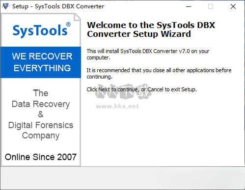 SysTools DBX to PST Converter(DBX轉(zhuǎn)換PST工具)